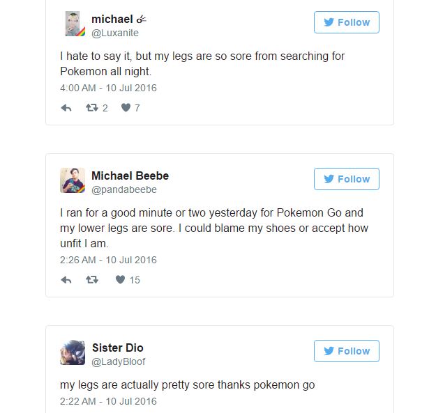 Nhiều triệu chứng gặp phải khi bắt đầu chơi Pokemon Go Nhiều triệu chứng gặp phải khi bắt đầu chơi Pokemon Go