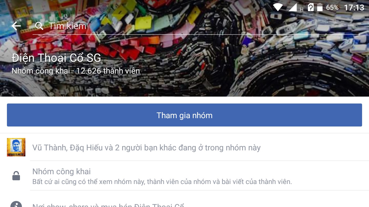 Group điện thoại cổ trên Facebook Group điện thoại cổ trên Facebook
