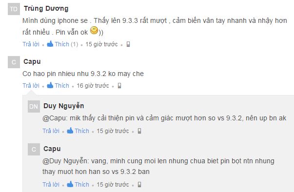 Dân mạng nói gì về bản iOS 9.3.3 vừa phát hành?