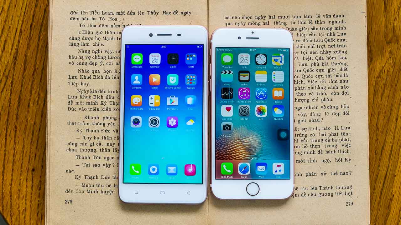 Oppo A37 và iPhone 6s Oppo A37 và iPhone 6s