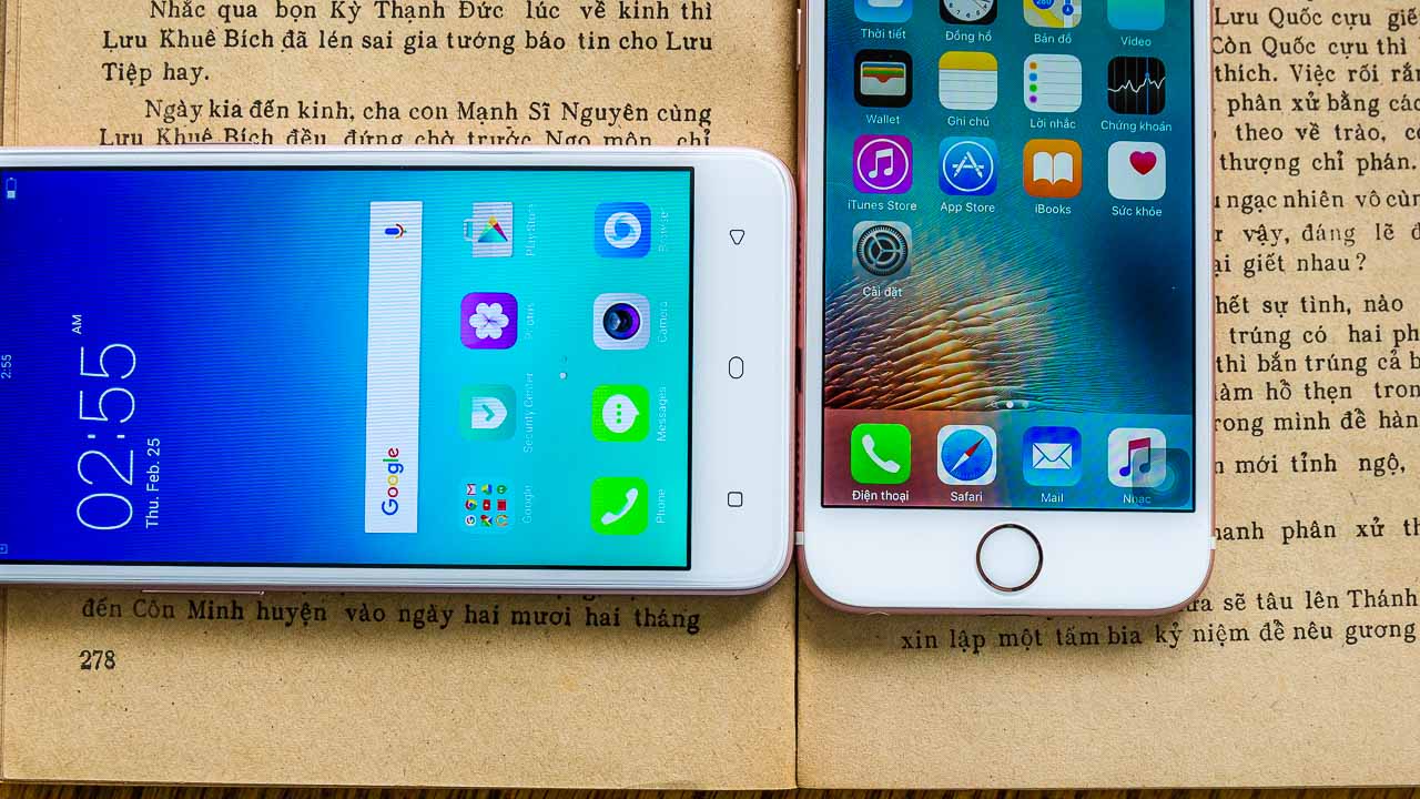 Oppo A37 và iPhone 6s Oppo A37 và iPhone 6s