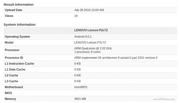 Lenovo Vibe P2 Lenovo Vibe P2