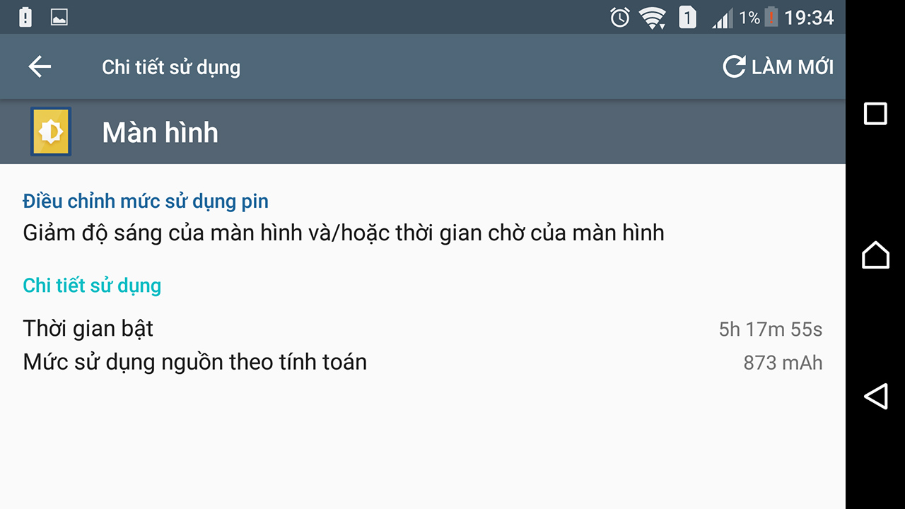 Thời gian onscreen Thời gian onscreen