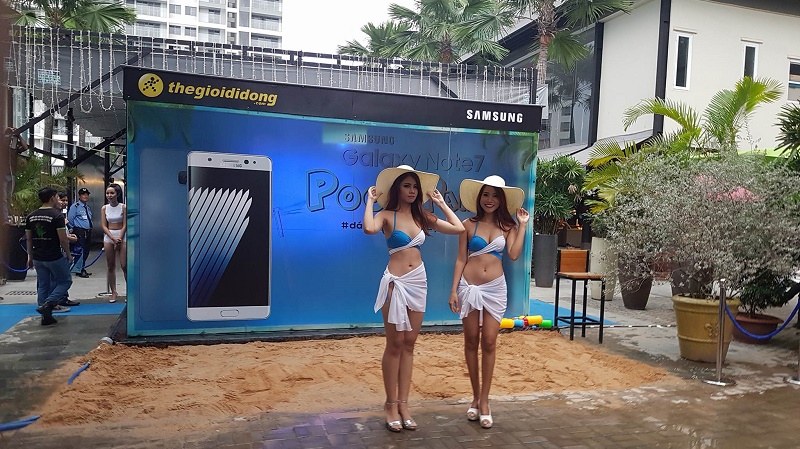 Sự kiện poolparty Galaxy Note 7 chính thức bắt đầu