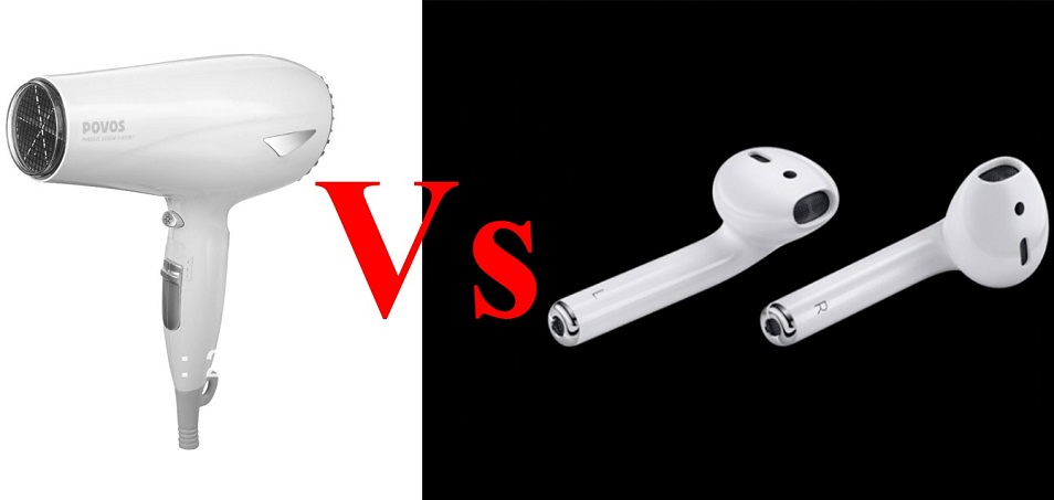 Bạn có thấy AirPods hao hao giống với máy sấy tóc? Bạn có thấy AirPods hao hao giống với máy sấy tóc?