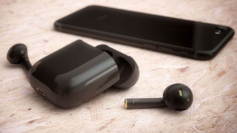 Airpods_1 Ngắm tai nghe AirPods màu đen bóng đẹp không thể tin nổi