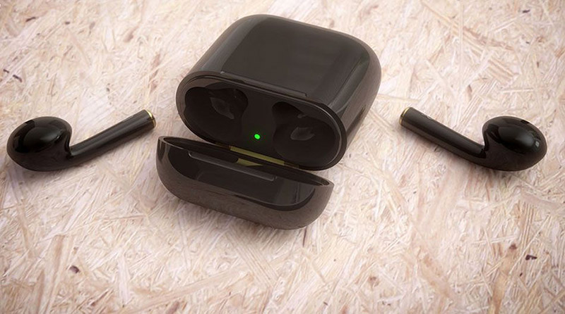 Airpods_1 Ngắm tai nghe AirPods màu đen bóng đẹp không thể tin nổi