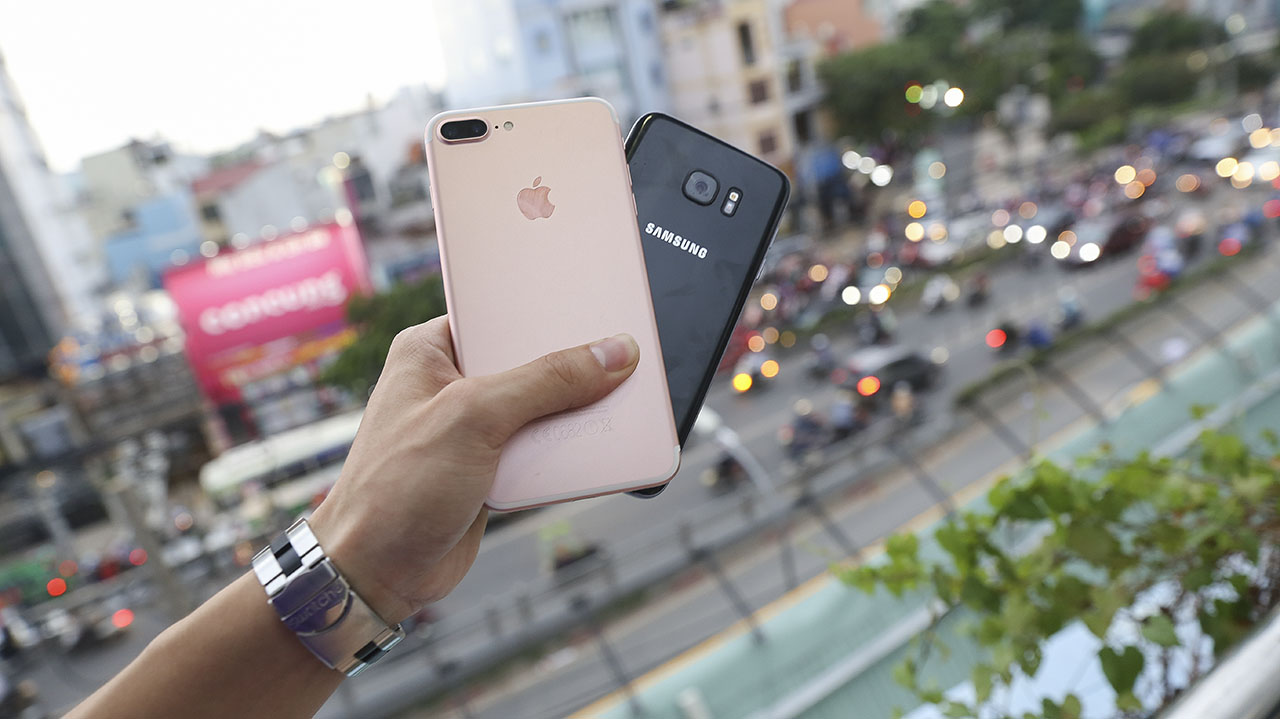 so sánh S7 Edge - iPhone 7 Plus so sánh S7 Edge - iPhone 7 Plus