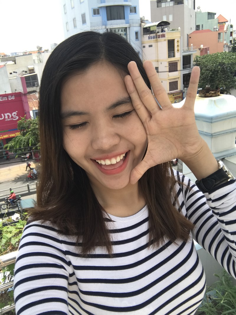 Hình ảnh selfie chụp từ camera 7MP của iPhone 7 Plus