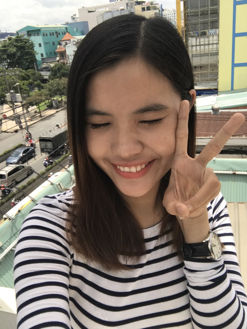 Hình ảnh selfie chụp từ camera 7MP của iPhone 7 Plus