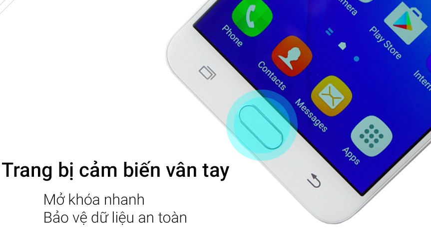 Galaxy J7 Prime là smartphone đầu tiên của Samsung có vân tay 1 chạm