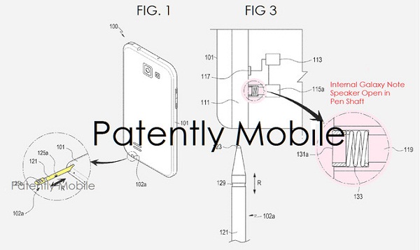 Rò rỉ bằng sáng chế S Pen mới của Samsung tích hợp loa ngoài Rò rỉ bằng sáng chế S Pen mới của Samsung tích hợp loa ngoài