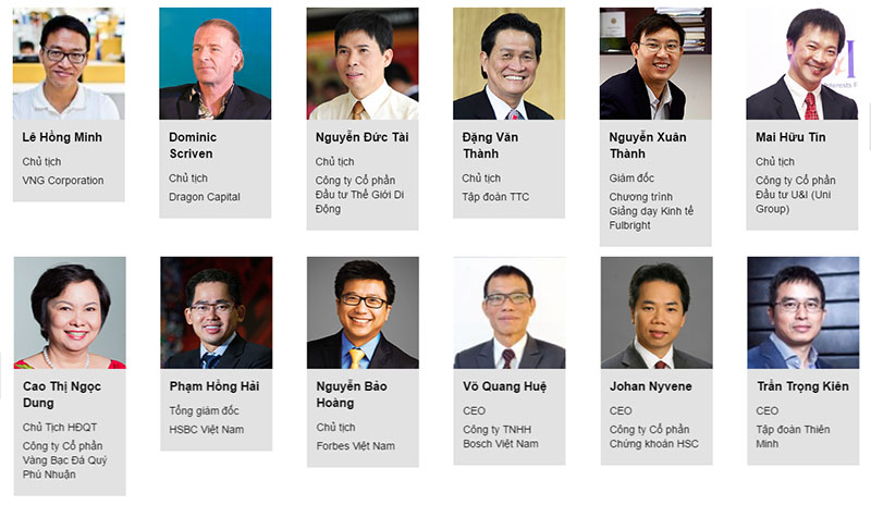 Các diễn giả tham gia Forbes Business Forum 2016 Các diễn giả tham gia Forbes Business Forum 2016