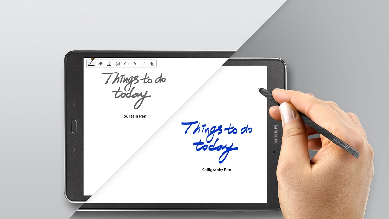 Galaxy Tab A6 10.1 Spen hỗ trợ cả ghi chú nhanh trên màn hình tắt Galaxy Tab A6 10.1 Spen hỗ trợ cả ghi chú nhanh trên màn hình tắt