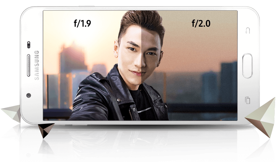 Camera trước khẩu độ F/1.9 của Samsung Galaxy J7 Prime Camera trước khẩu độ F/1.9 của Samsung Galaxy J7 Prime
