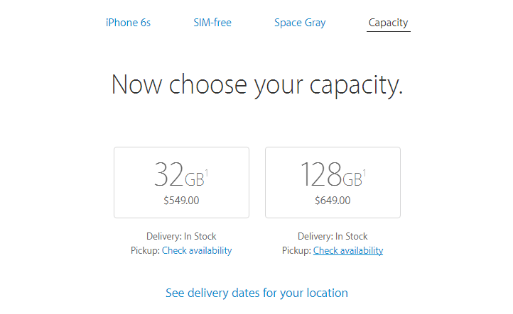 iPhone 6s vừa có thêm phiên bản 32 GB iPhone 6s vừa có thêm phiên bản 32 GB