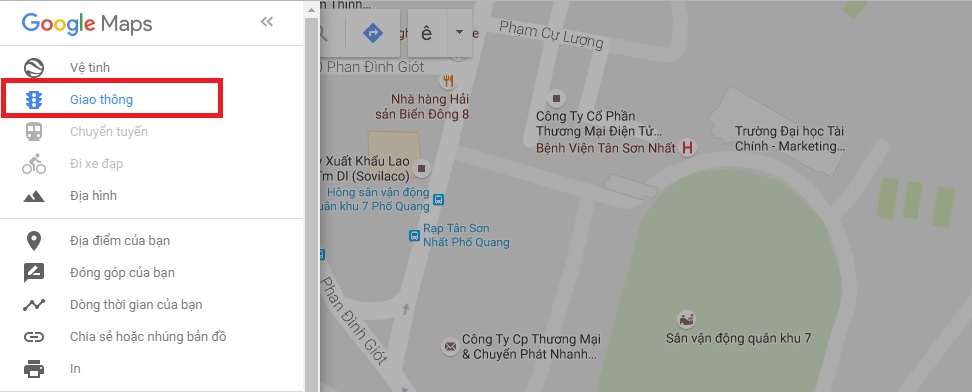 Google Maps cập nhật tình trạng 