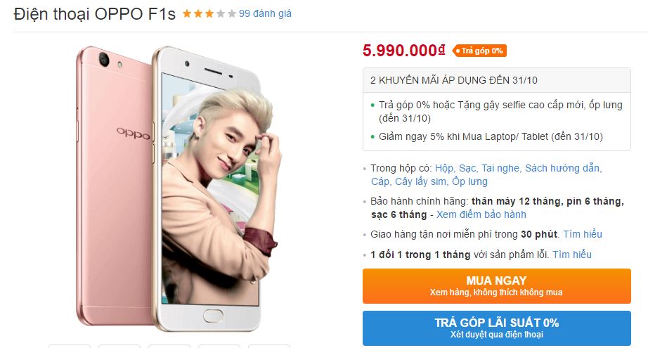 OPPO F1s, Galaxy J7 Prime, iPhone 5s là bộ 3 smartphone bán chạy nhất tháng 9 OPPO F1s, Galaxy J7 Prime, iPhone 5s là bộ 3 smartphone bán chạy nhất tháng 9