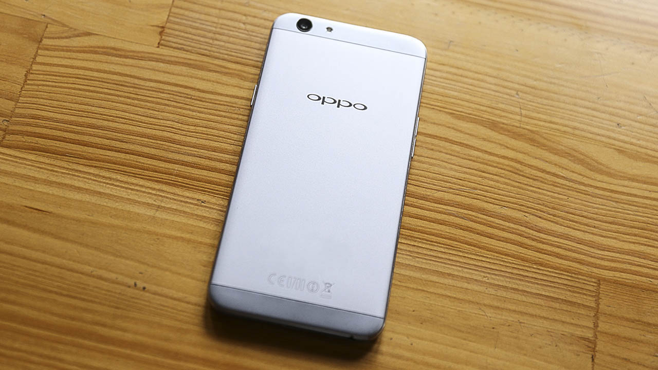 trên tay oppo f1s grey