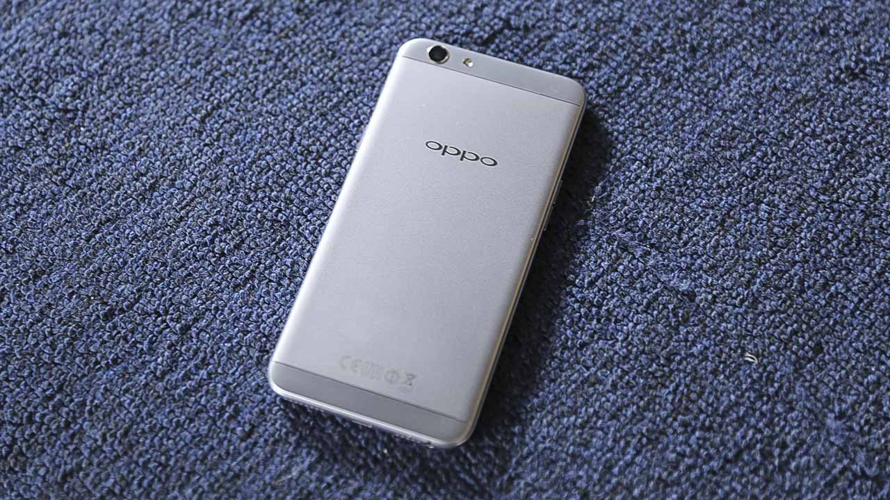 trên tay oppo f1s grey