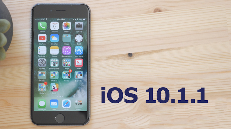 Đã có iOS 10.1.1 chính thức, mời bạn tải về