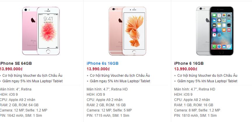 iPhone 6s giảm sốc ngang giá với iPhone đời cũ, liệu iPhone 6 sắp giảm giá?