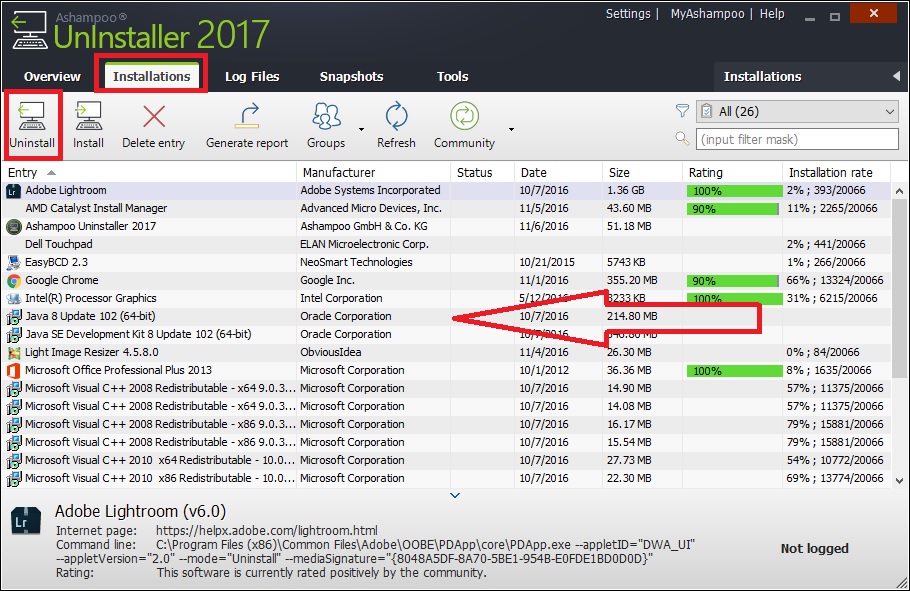 Miễn phí bản quyền Ashampoo UnInstaller 2017 trị giá 1,3 triệu Miễn phí bản quyền Ashampoo UnInstaller 2017 trị giá 1,3 triệu