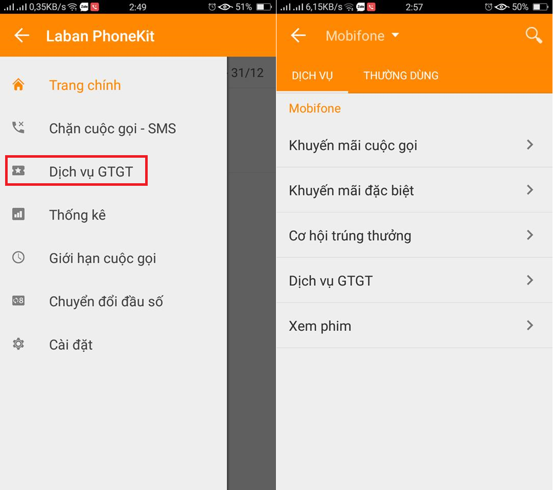Dịch vụ GTGT.