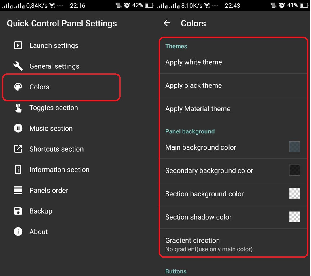 Control center Control center