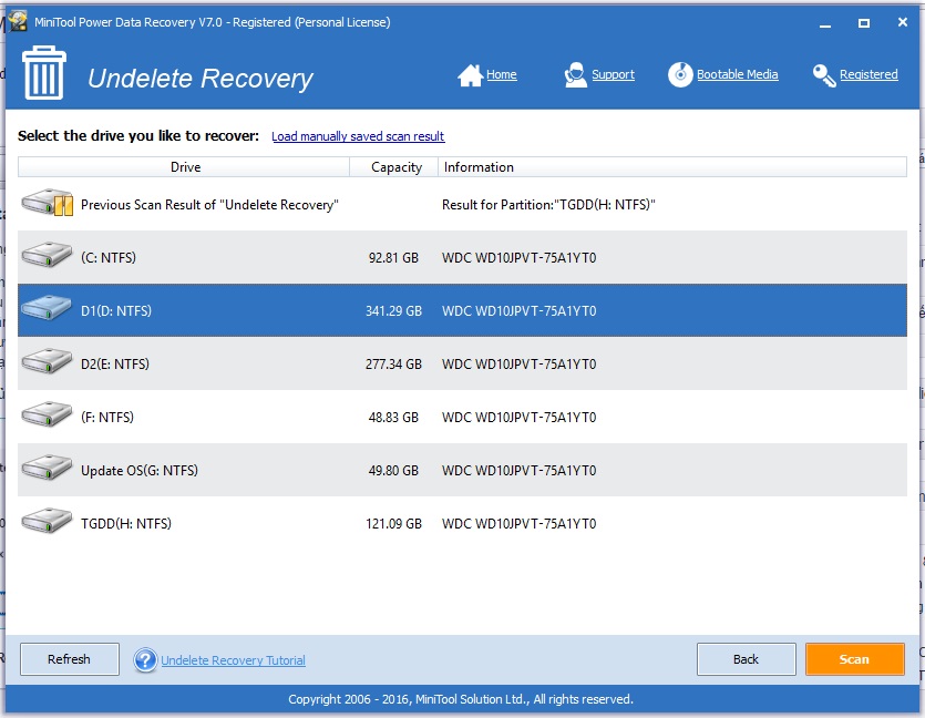 Phục hồi mọi thứ đã xóa với MiniTool Power Data Recovery Personal 7 Phục hồi mọi thứ đã xóa với MiniTool Power Data Recovery Personal 7