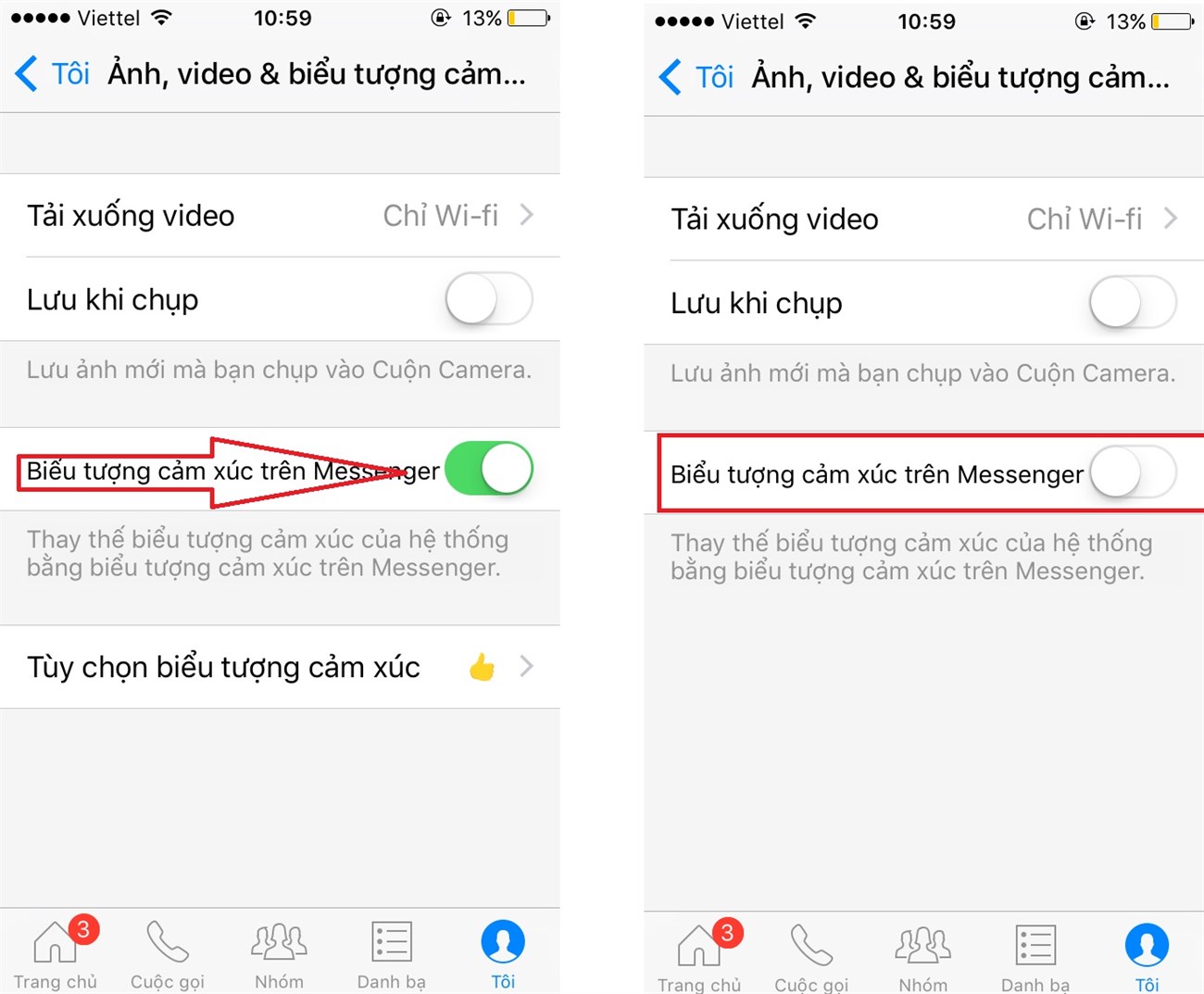 Đổi emoji mặc định Facebook Messenger thành emoji của iOS Đổi emoji mặc định Facebook Messenger thành emoji của iOS