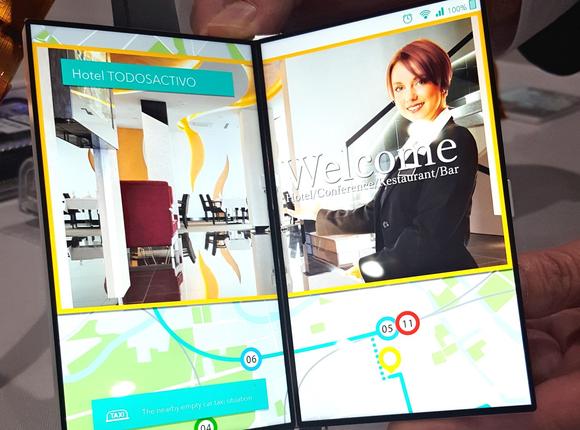 Japan Display ra mắt màn hình smartphone có thể gấp mở như cuốn sách Japan Display ra mắt màn hình smartphone có thể gấp mở như cuốn sách