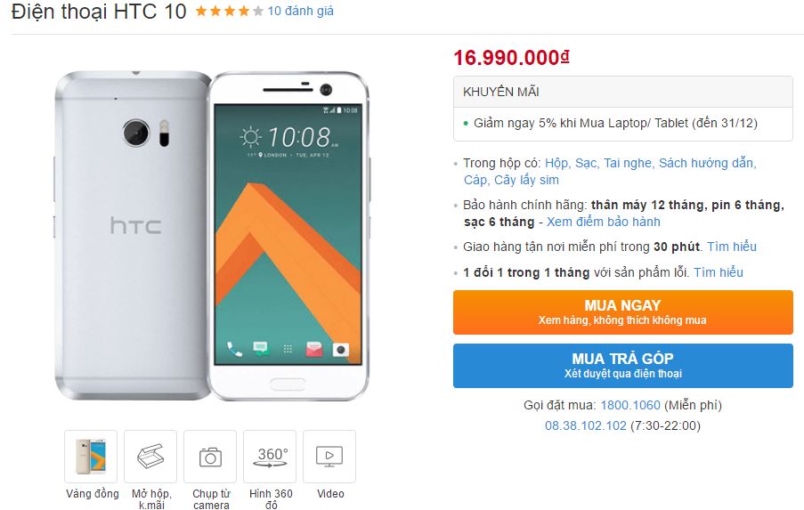 Galaxy S7, Galaxy S7 Edge đã giảm giá nhưng HTC 10 vẫn không “lay chuyển” Galaxy S7, Galaxy S7 Edge đã giảm giá nhưng HTC 10 vẫn không “lay chuyển”