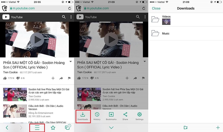 tải video youtube
