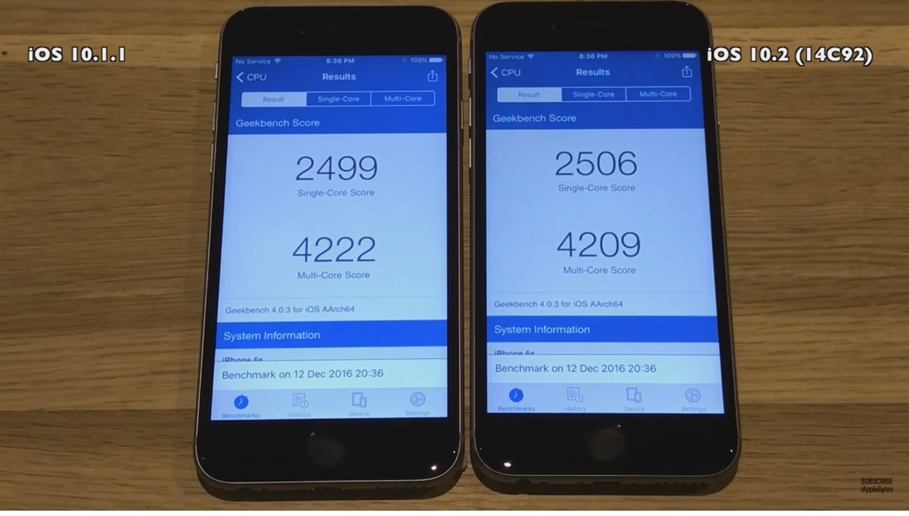 iOS 10.2 đọ tốc độ với iOS 10.1.1, liệu có đáng nâng cấp