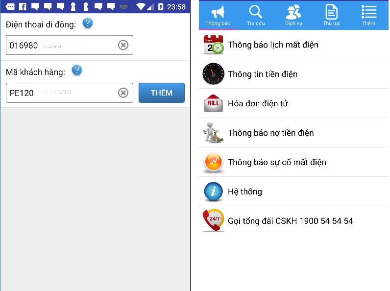 Kiểm soát tiền điện, internet hàng tháng ngay trên smartphone