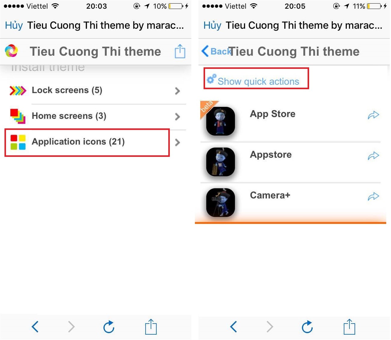 Cách cài Theme Tiểu Cương Thi lên iPhone không cần jailbreak