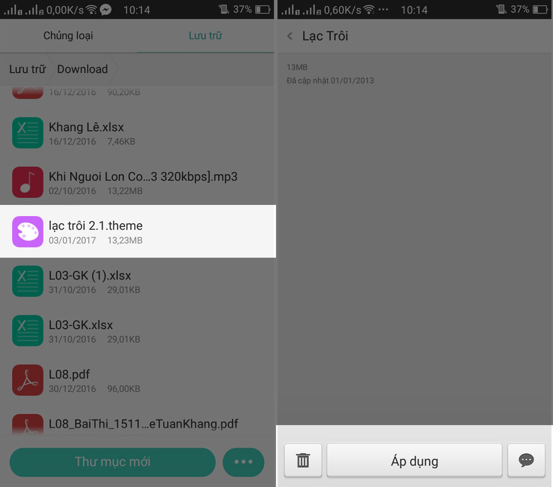 Theme Lạc Trôi Theme Lạc Trôi