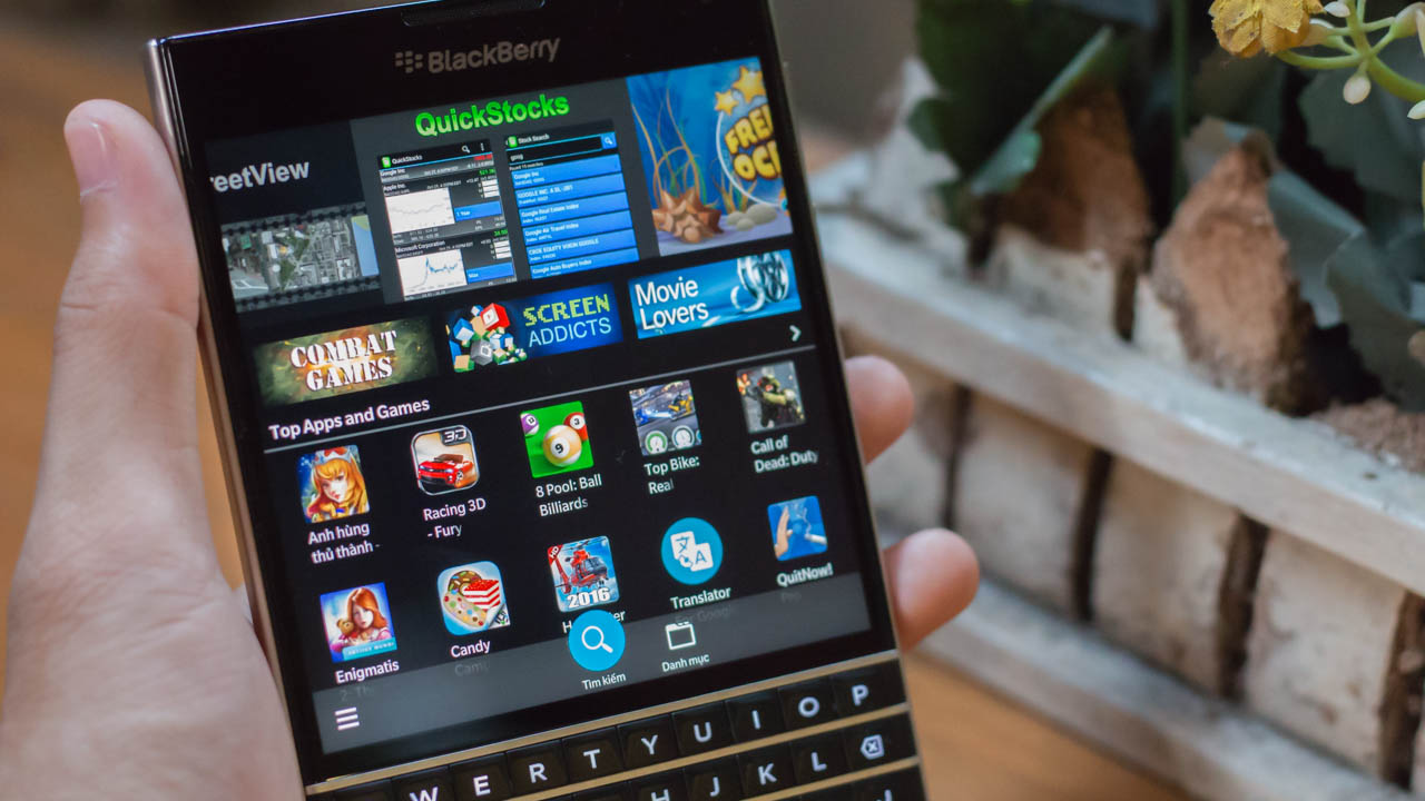 kho ứng dụng trên BlackBerry Passport kho ứng dụng trên BlackBerry Passport