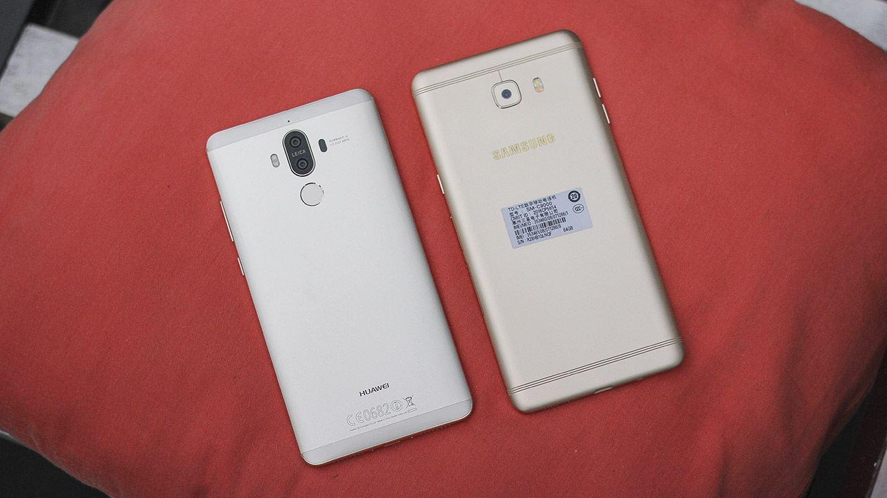 so sánh Huawei Mate 9 và Galaxy C9 Pro