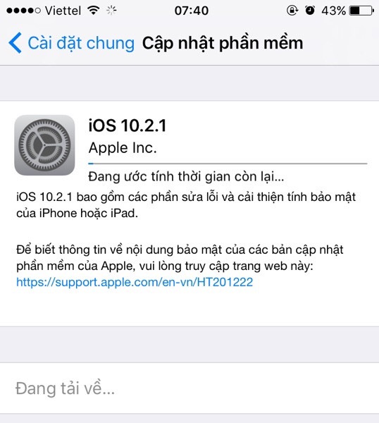 Apple chính thức tung bản cập nhật iOS 10.2.1, đây là cách tải về và cài đặt