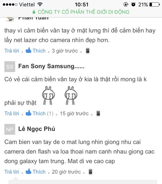 Nhiều fan Samsung không thích khi Galaxy S8 dùng cảm biến vân tay mặt sau