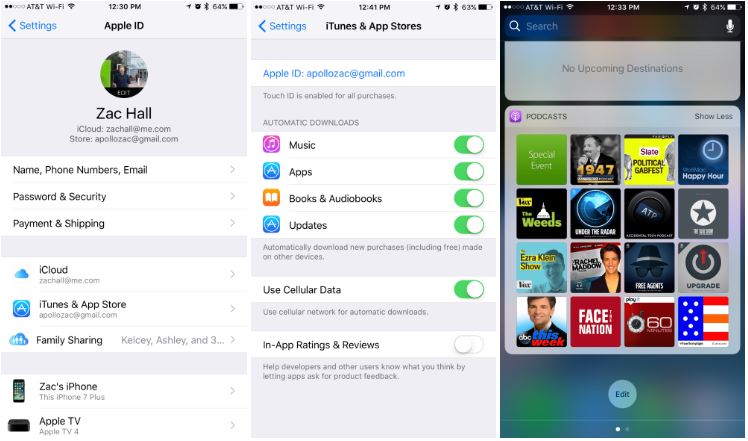 Một số hình ảnh giao diện trên iOS 10.3 beta 2 Một số hình ảnh giao diện trên iOS 10.3 beta 2