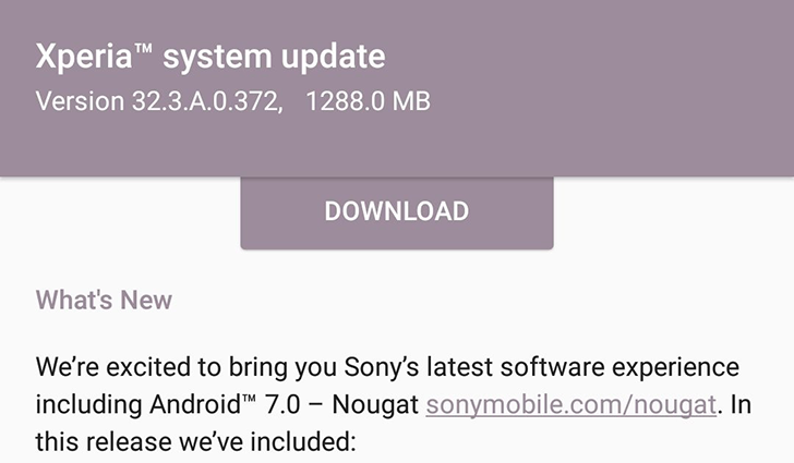 Android 7.0 Nougat đã có mặt cho Xperia Z5, Z3+, Z4 Tablet