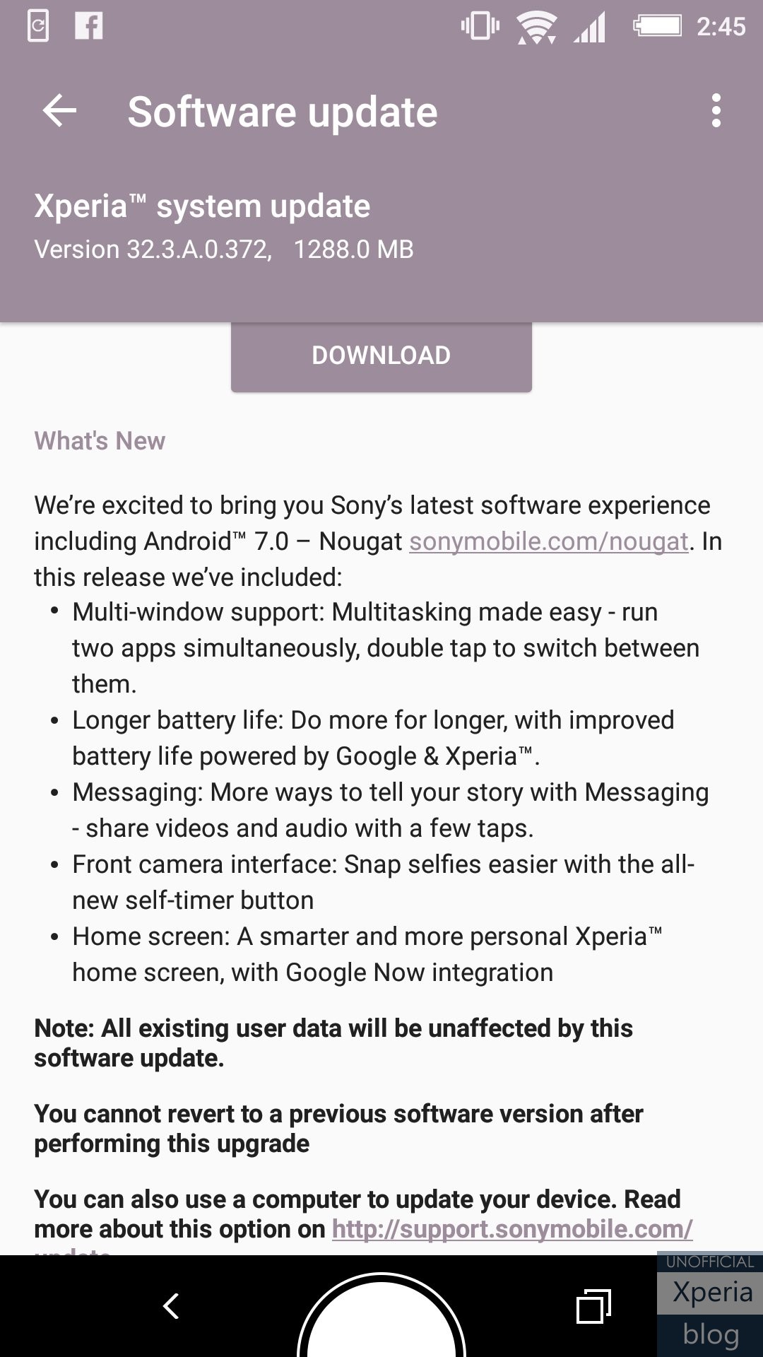 Android 7.0 Nougat đã có mặt cho Xperia Z5, Z3+, Z4 Tablet