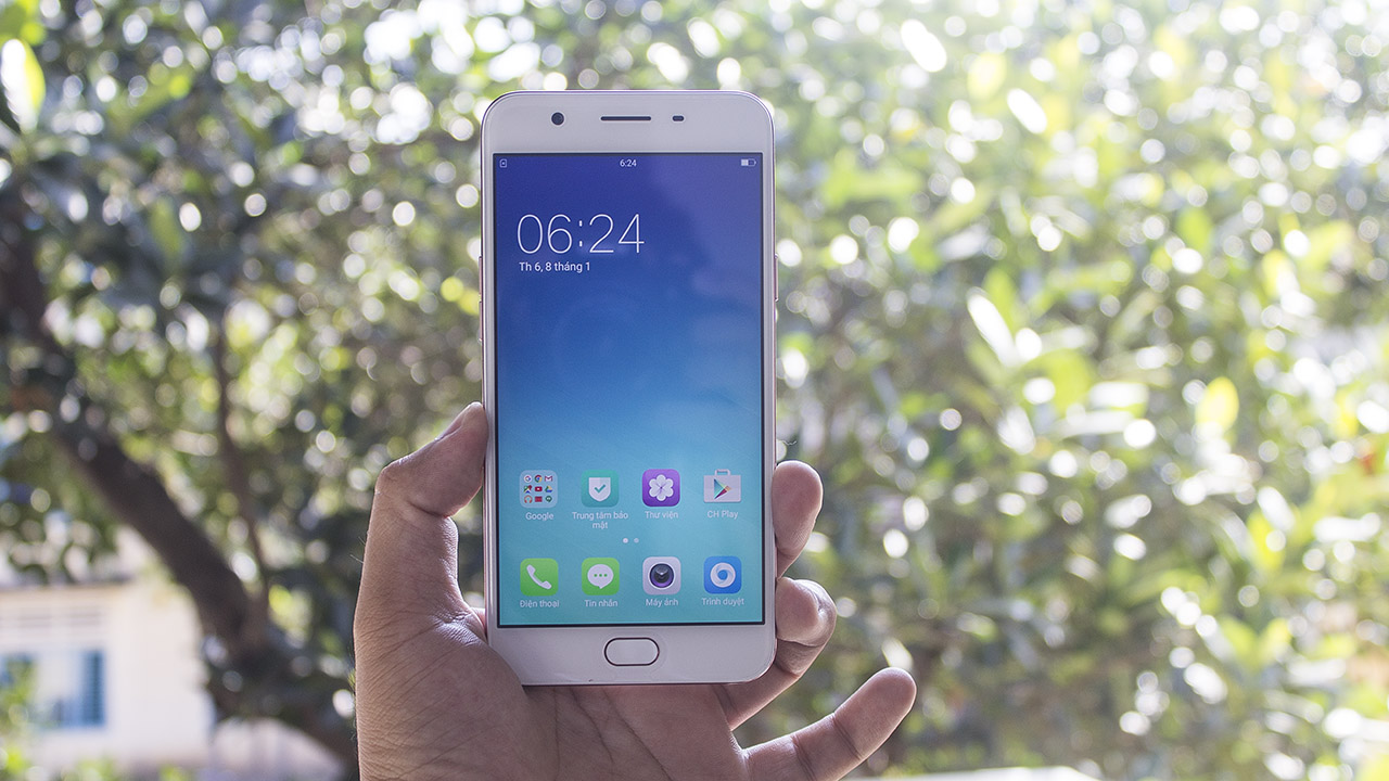 trên tay Oppo F1s 2017 trên tay Oppo F1s 2017