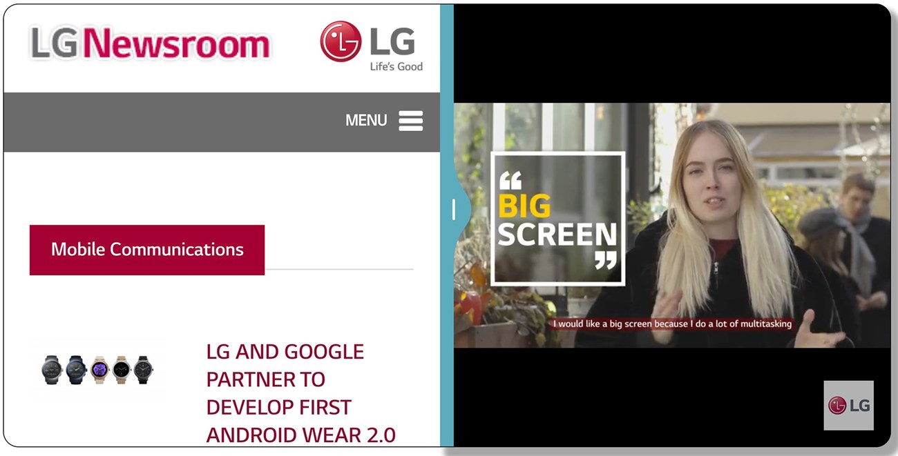 Đa nhiệm trên LG G6 Đa nhiệm trên LG G6
