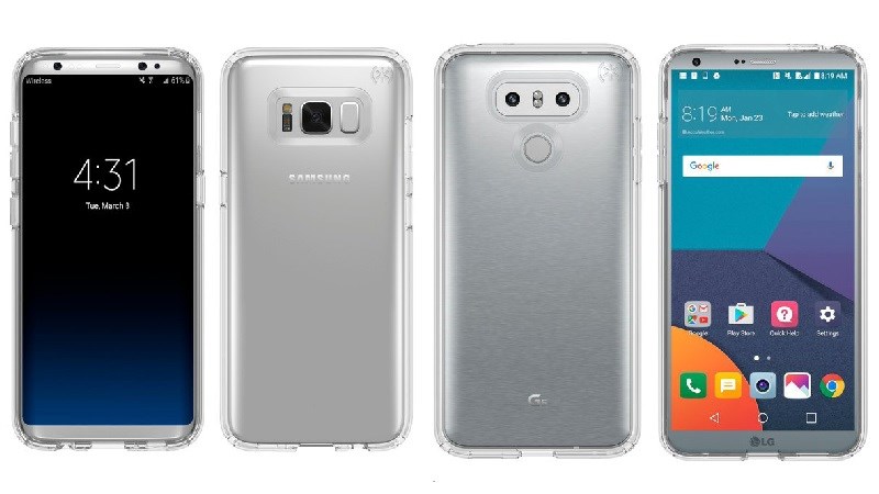 Lộ ảnh Galaxy S8 đặt cạnh LG G6, ai đẹp hơn?