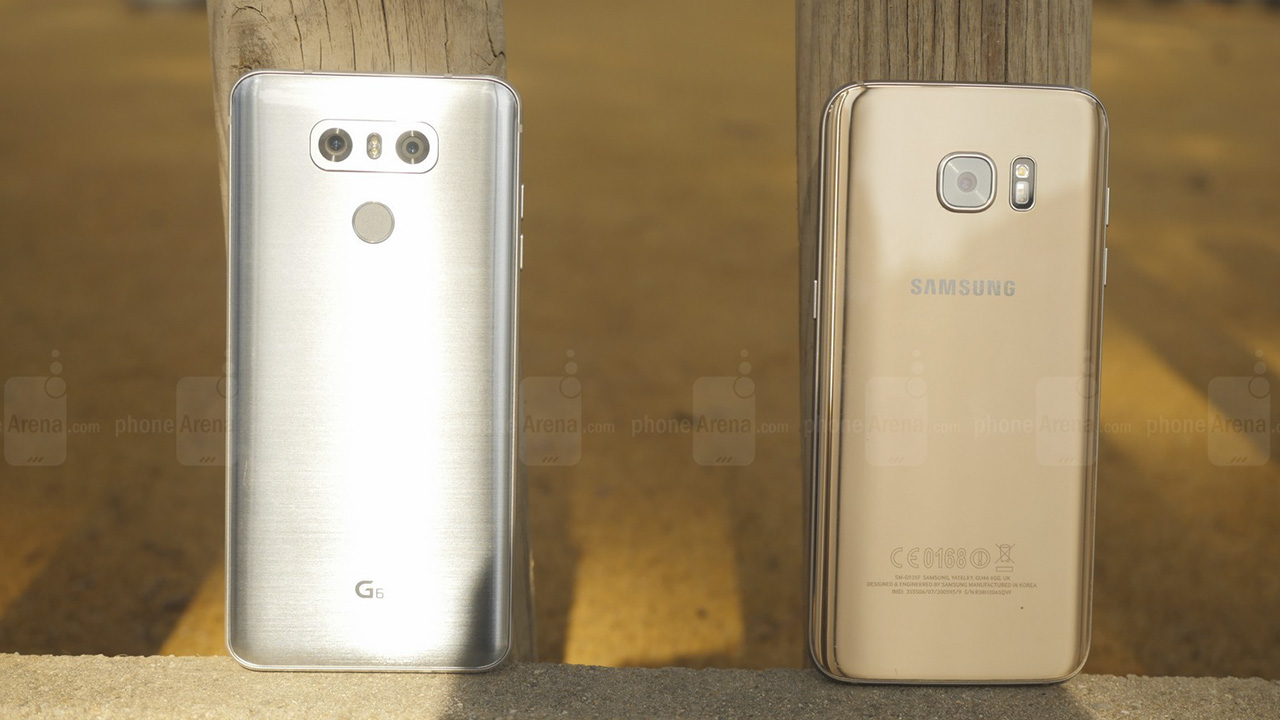 so sánh LG G6 và Galaxy S7 Edge