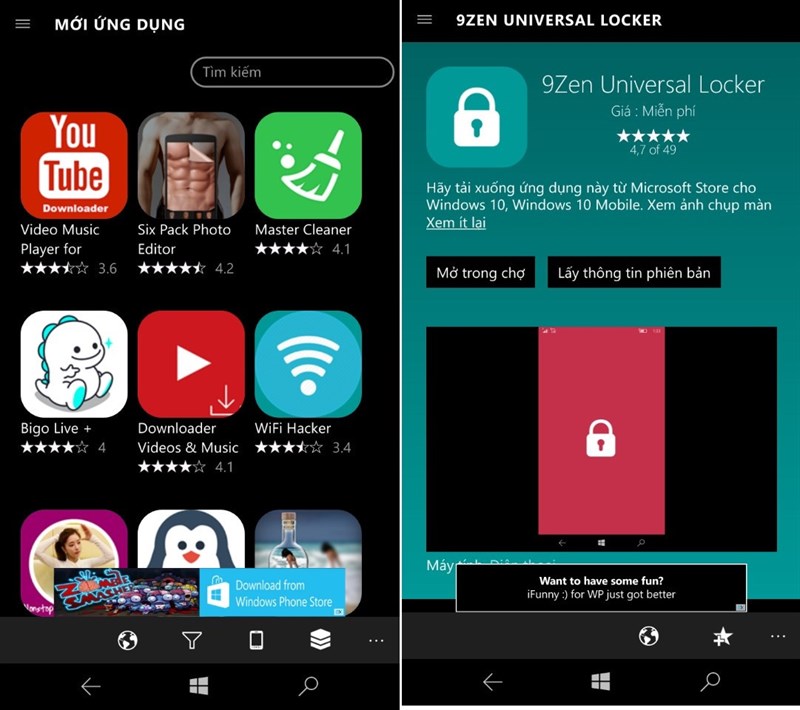 [WP] Ứng dụng tìm App nhanh và miễn phí dành cho Windows Mobile